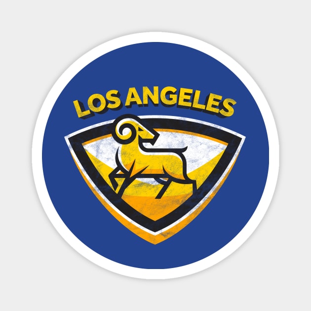 Cool Modern Los Angeles team Party Tailgate Sunday Football Magnet by BooTeeQue